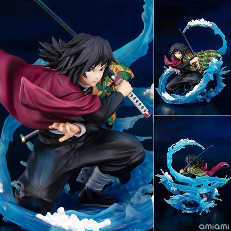 Anime Demon Slayer Kimetsu No Yaiba Tomioka Giyuu Battle Ver. PVC Action Figure Game Statue Collectible Model Kids Toys Doll