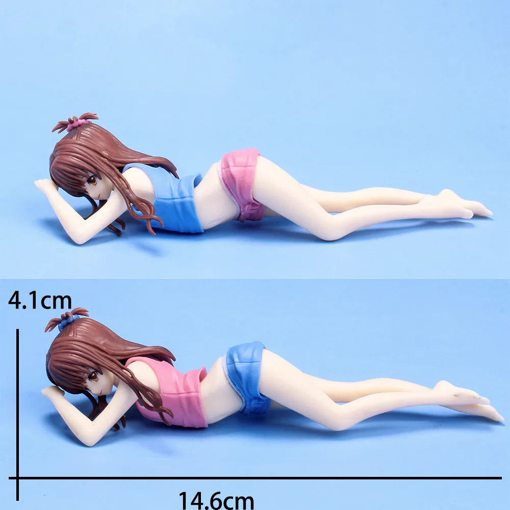Japan beauty Girls To Love Ru Darkness Yuuki Mikan Figure PVC Action Anime Collectible Model Toy Doll 15CM for kid Home decor