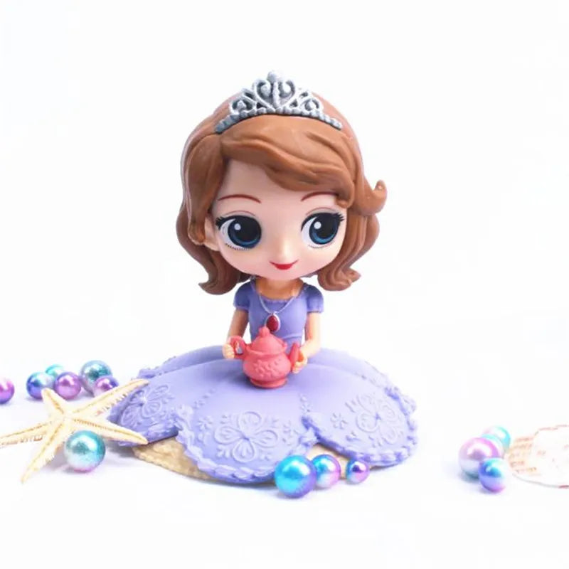 14 style Princess Q Posket  Mermaid Tinker Bell Cinderella Action Figures PVC Model Dolls decor birthday party Kids Toy