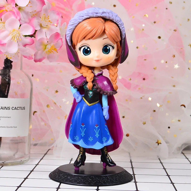 New Frozen Princess 4 style Anna Elsa Action Figures PVC Model Dolls Collection Birthday Gift Kids Toys birthday gifts
