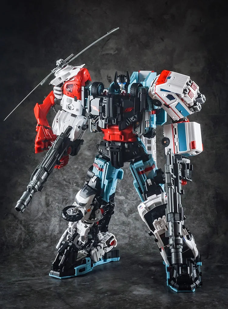 Transformation 5 In 1 Defensor Yes Model  YM-17 YM17 Vulcan Hot Spot  KO Action Figure Robot Model Collection Deformed Toys