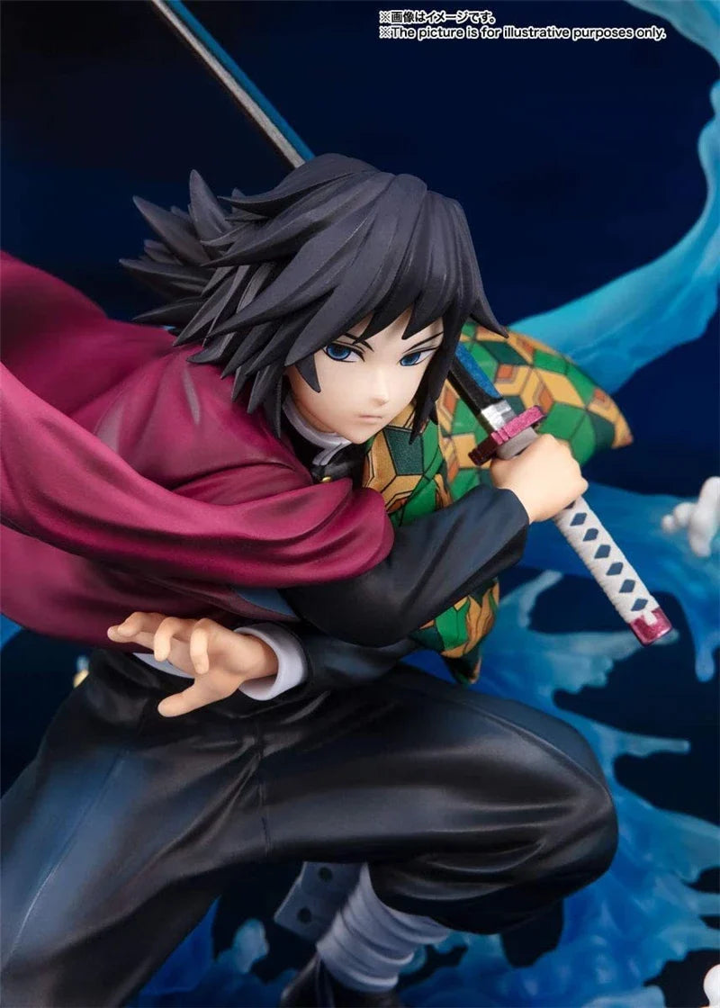 Anime Demon Slayer Kimetsu No Yaiba Tomioka Giyuu Battle Ver. PVC Action Figure Game Statue Collectible Model Kids Toys Doll