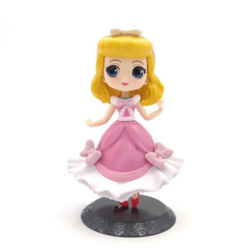 HOT 20+ Style Princess Q Posket Princess Snow Elsa & Anna clown PVC Anime Dolls Figures Collectible Model Kid Toys Gift