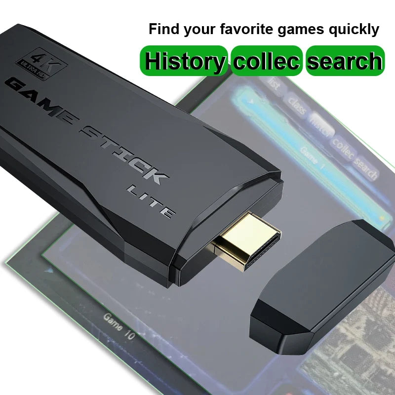 DATA FROG Retro Video Game Console 2.4G Wireless Console Game Stick 4k 20000 Games Portable Video Game Dendy Game Console for tv