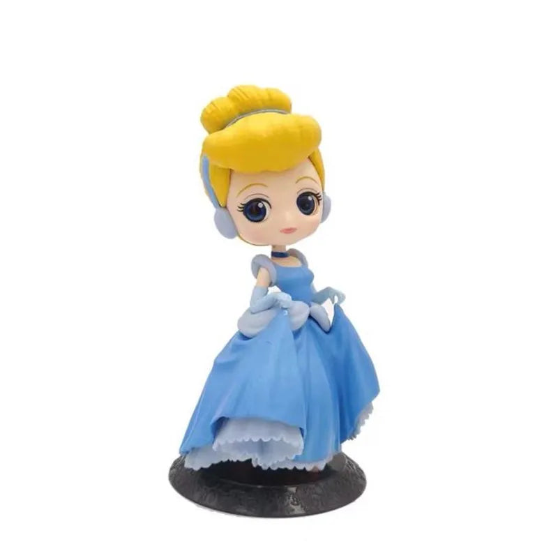 HOT 20+ Style Princess Q Posket Princess Snow Elsa & Anna clown PVC Anime Dolls Figures Collectible Model Kid Toys Gift