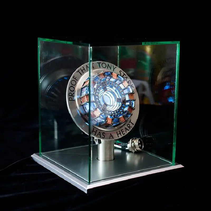 Avenger Iron Man Mk1 Arc Reactor Tony Stark Heart Of Mark Figure Led Light Model Superhero 1:1 Cosplay Toys Chest Lamp Kids Gift