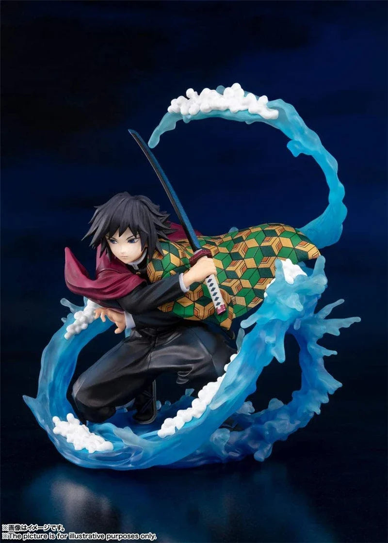 Anime Demon Slayer Kimetsu No Yaiba Tomioka Giyuu Battle Ver. PVC Action Figure Game Statue Collectible Model Kids Toys Doll