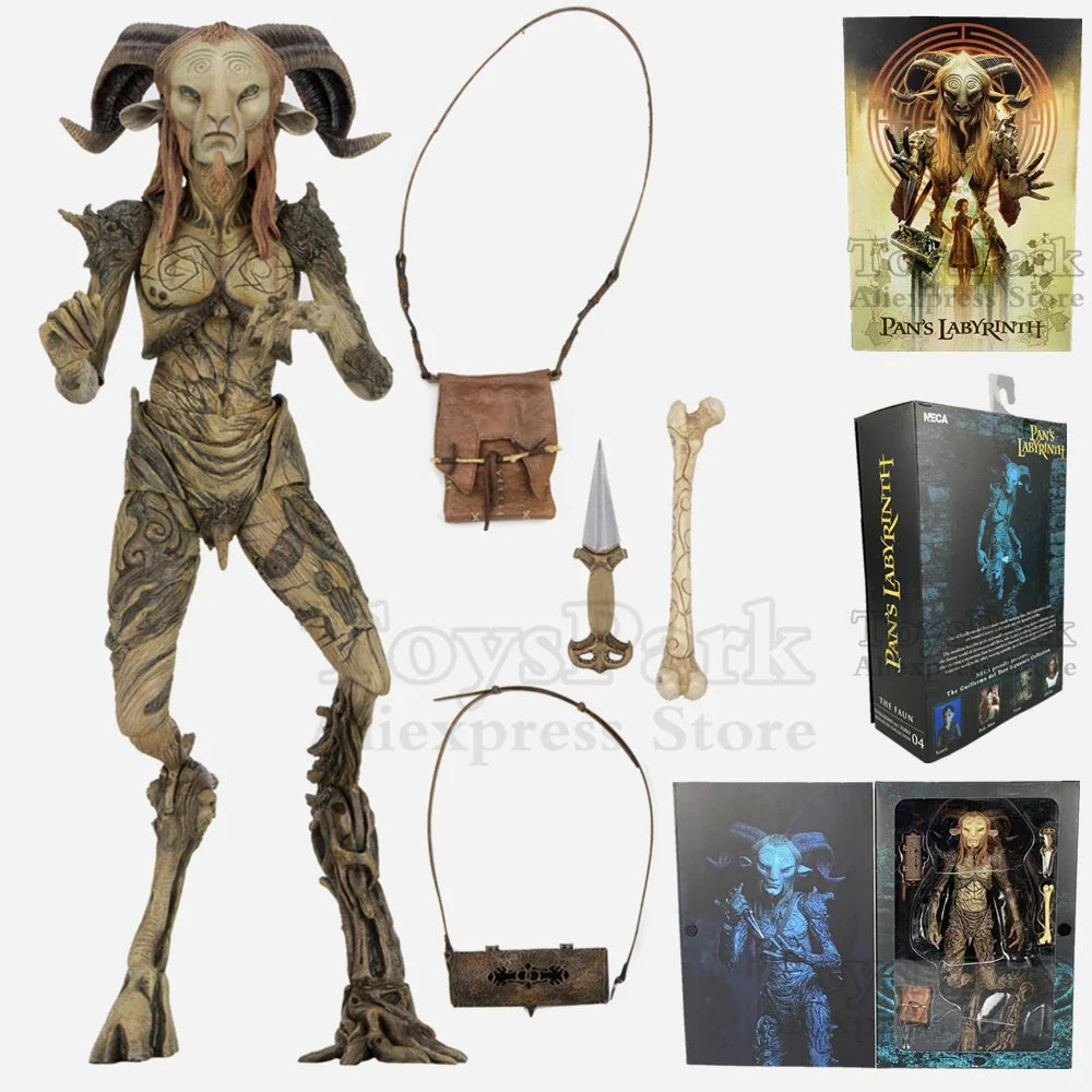NECA Guillermo del Toro Signature Collection Pan's Labyrinth Faun 7" Scale Action Figure  El Laberinto del Fauno Doll Toys