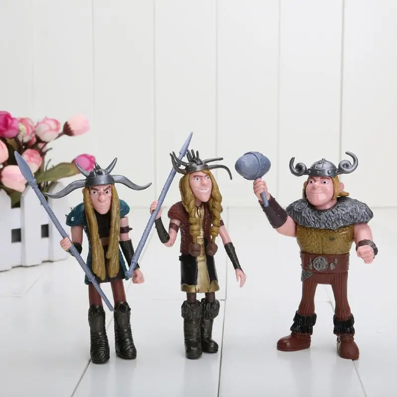 8pcs/set 10-13cm How To Train Your Dragon 3 Figurines Pvc Action Figures Classic Toys Kids Gift for Children Model
