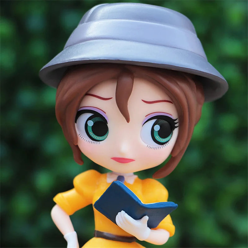 Q Posket Cute Big Eyes Rapunzel jenny Mermaid princess PVC Anime Dolls Collectible Q Version Model Toy birthday present