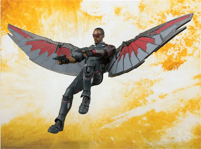 SHF Marvel Avengers Infinity War Falcon PVC Action Figures Toys for Christmas Birthday Gift 15cm