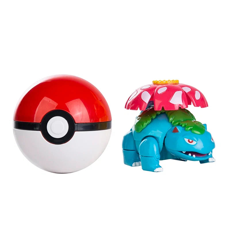 New Pokemon Figures Genuine Original Box Pikachu Charizard Greninja Pocket Monster Pokeball Action Deformation Model Toys Gift