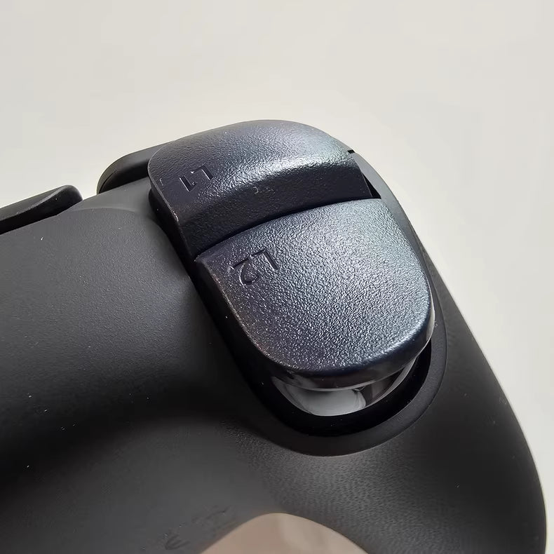 Sony PS5 original controller upgraded with Hall effect TMR joysticks: James Metallic Black.