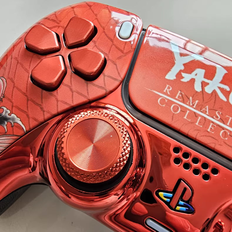 Sony PS5 original controller upgraded with Hall effect TMR joystick: Lucky Fish