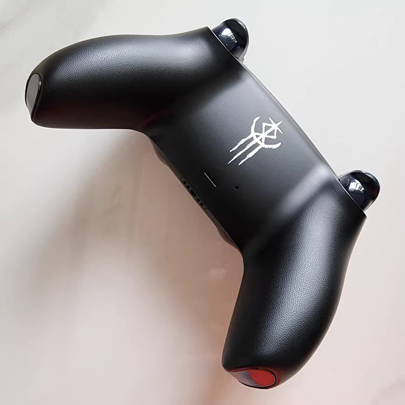 Sony PS5 original controller modified and upgraded with Hall TMR joysticks: Wind Blade Blood Curse edition.