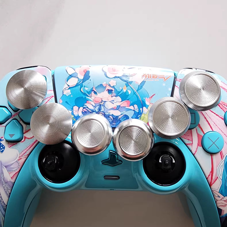 Sony original PS5 controller upgraded with Hall TMR joystick: Hatsune Miku style