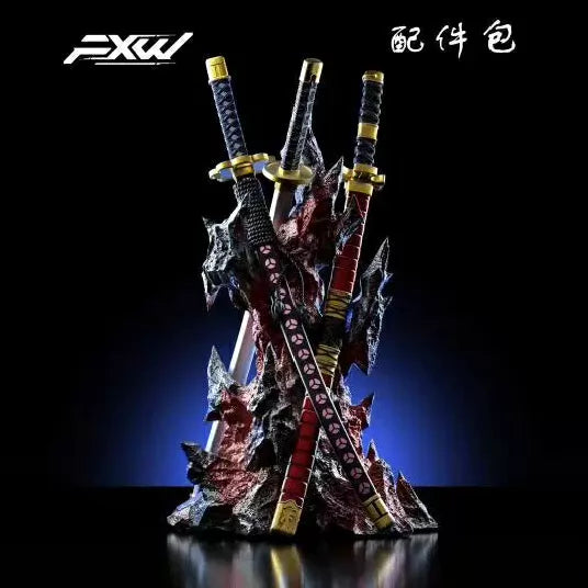 Pre-sale tickets for the Zoro Z theatrical Edition - Blue Dragon Seal - feature flowing blue dragon-shaped special effects and a lava base.