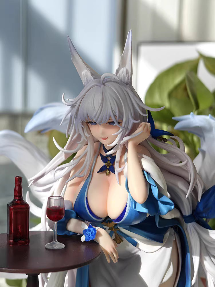 Azure Blue H-line Shinano Bishoujo Oborozuki Toya Anime Figure
