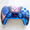 Sony original PS5 game controller upgraded with Hall effect TMR joysticks: Captain America's Aegis