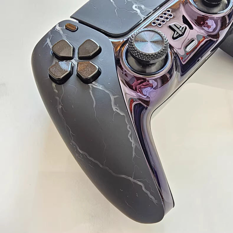 Sony PS5 original controller upgraded with Hall effect TMR joystick: Lightning Storm