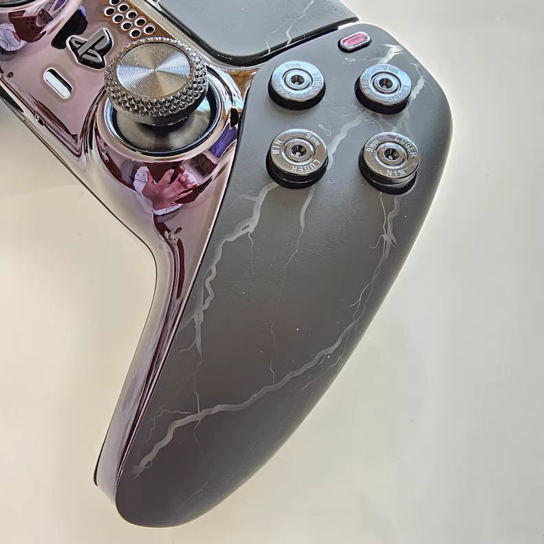 Sony PS5 original controller upgraded with Hall effect TMR joystick: Lightning Storm
