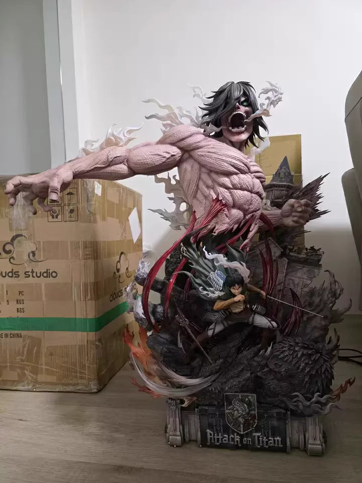 Pre-order Eren Yeager figure, resin + PU material, 73cm tall.