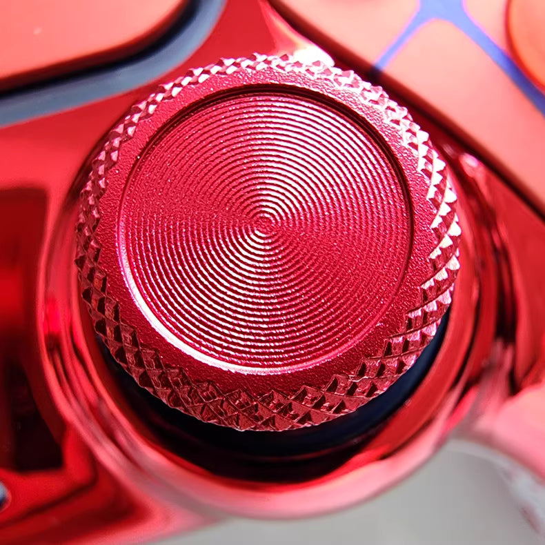 Sony original PS5 controller modified and upgraded with Hall TMR joysticks: Flame Spider edition.