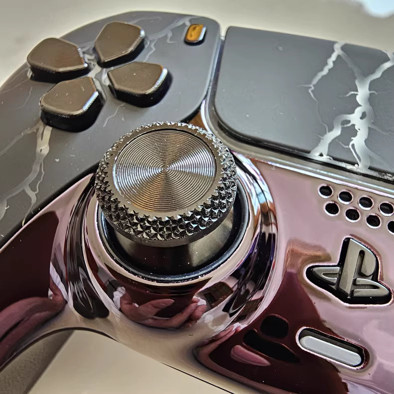 Sony PS5 original controller upgraded with Hall effect TMR joystick: Lightning Storm