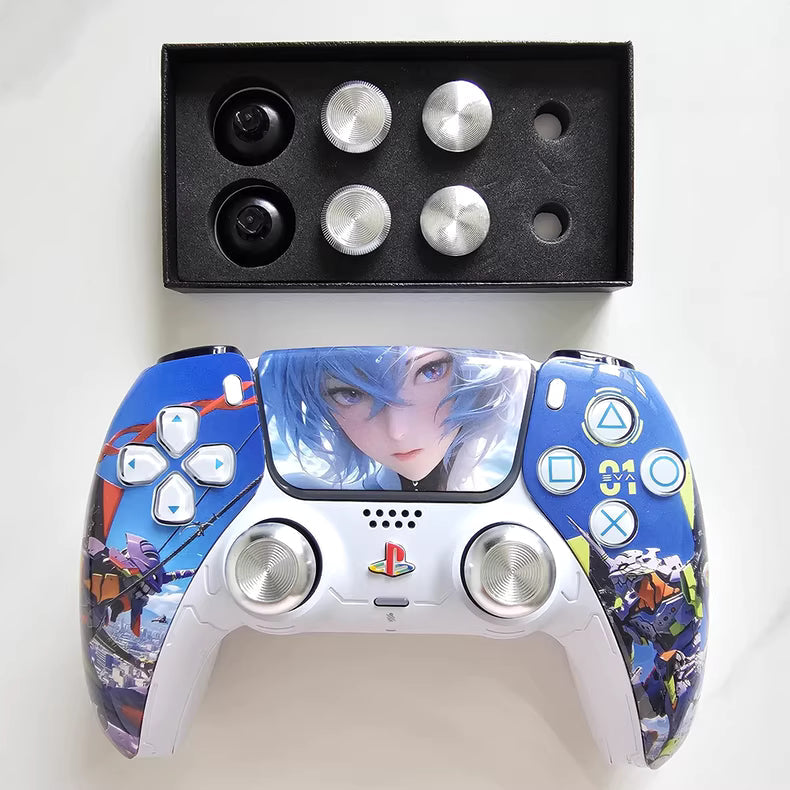Sony PS5 original controller upgraded with Hall effect TMR joystick: EVA Gospel Star