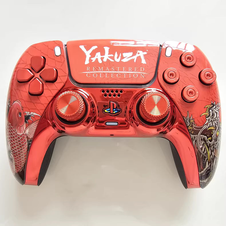 Sony PS5 original controller upgraded with Hall effect TMR joystick: Lucky Fish