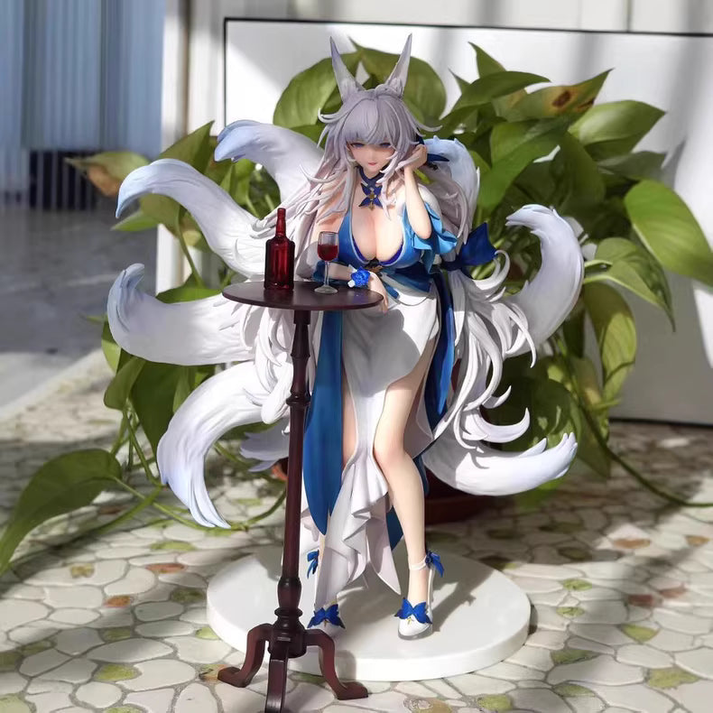 Azure Blue H-line Shinano Bishoujo Oborozuki Toya Anime Figure