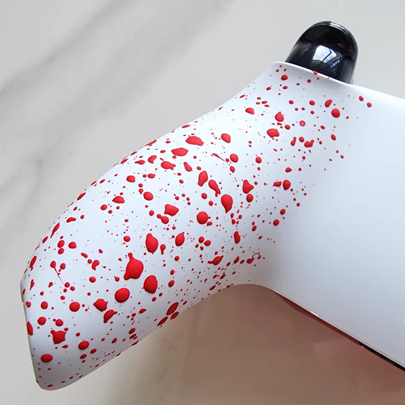 Sony original PS5 controller modified and upgraded with Hall TMR joysticks: Flame Spider edition.