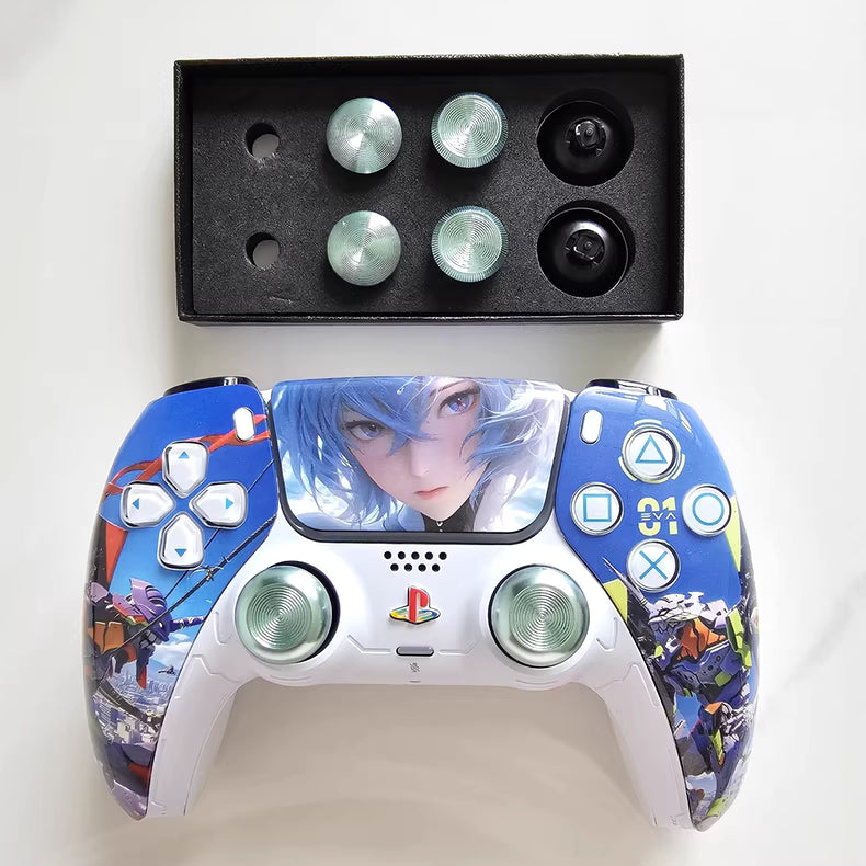 Sony PS5 original controller upgraded with Hall effect TMR joystick: EVA Gospel Star