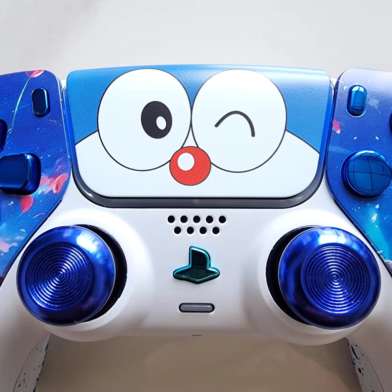 Sony original PS5 controller upgraded with Hall effect TMR joystick: Doraemon