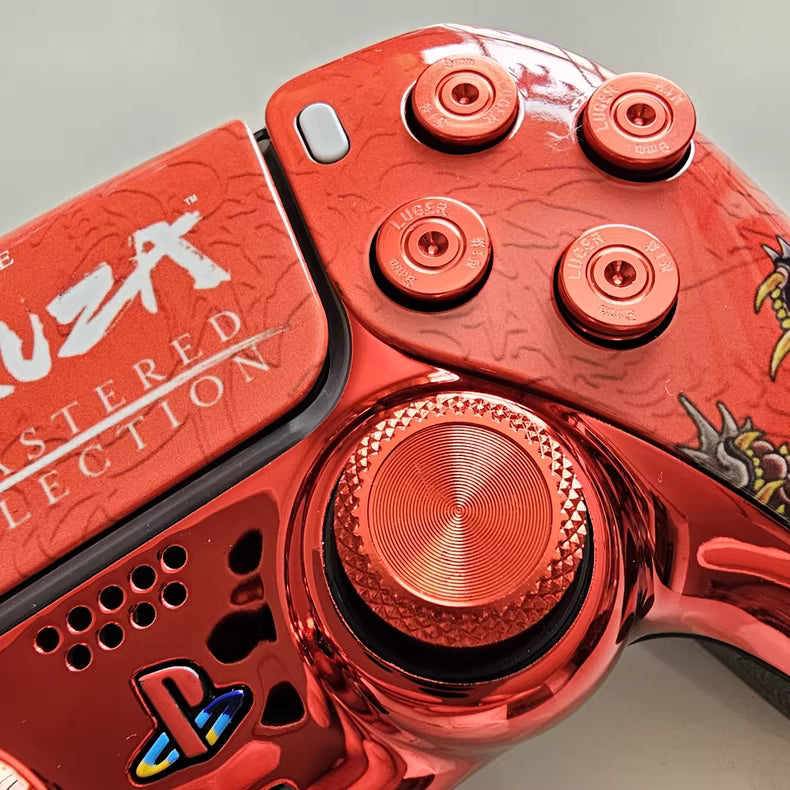 Sony PS5 original controller upgraded with Hall effect TMR joystick: Lucky Fish