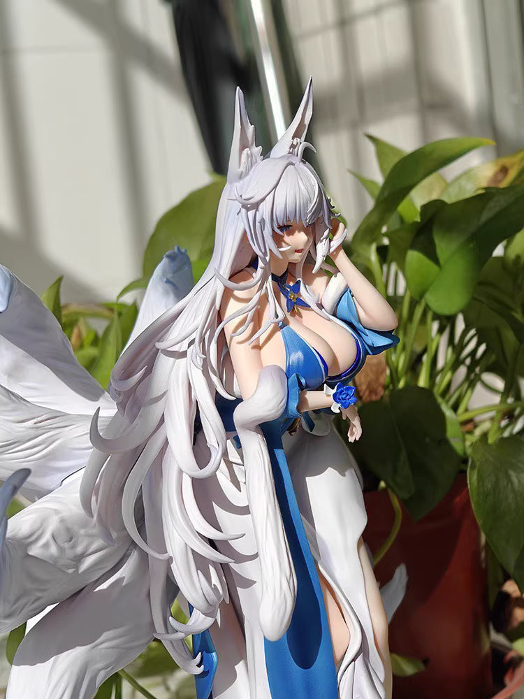Azure Blue H-line Shinano Bishoujo Oborozuki Toya Anime Figure