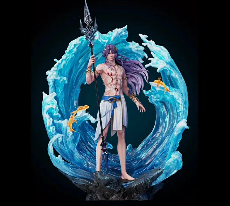 Pre-sales 45cm Sea God Qi Yu statue with original box and base