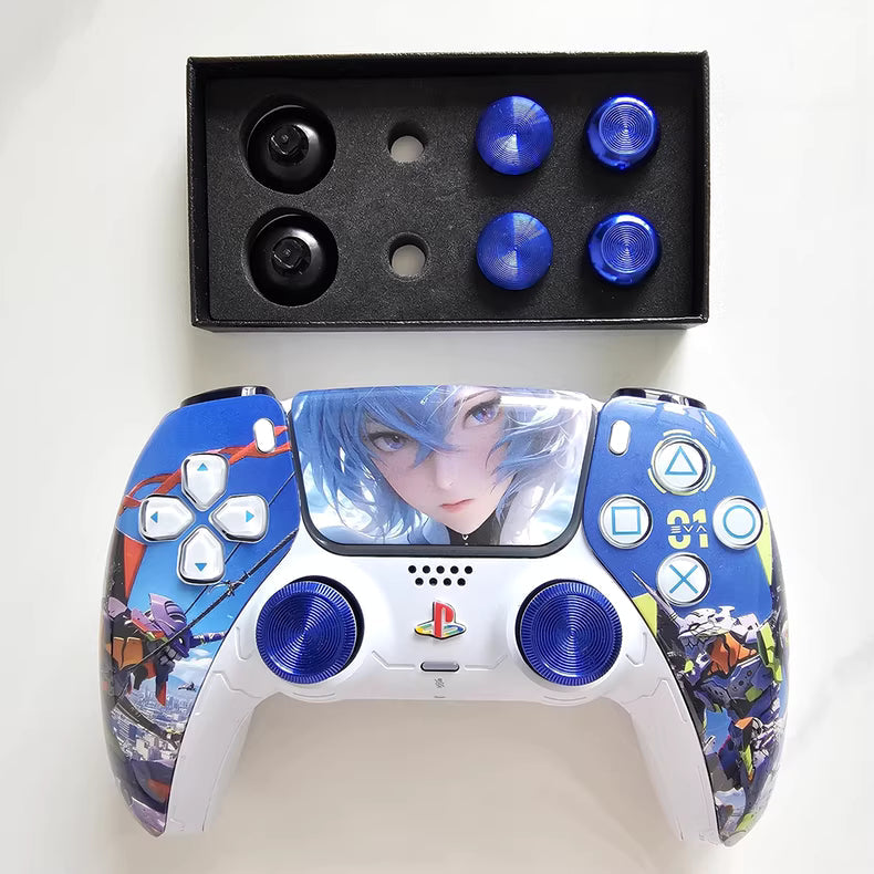 Sony PS5 original controller upgraded with Hall effect TMR joystick: EVA Gospel Star