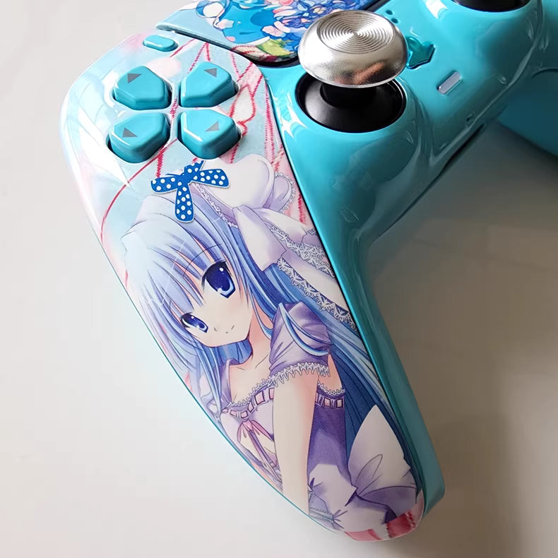 Sony original PS5 controller upgraded with Hall TMR joystick: Hatsune Miku style
