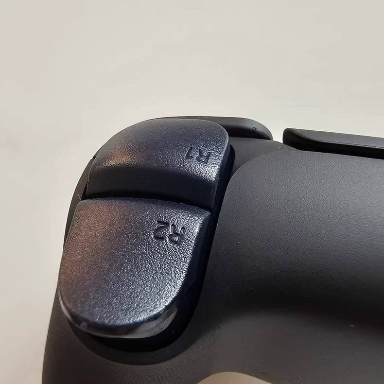 Sony PS5 original controller upgraded with Hall effect TMR joysticks: James Metallic Black.