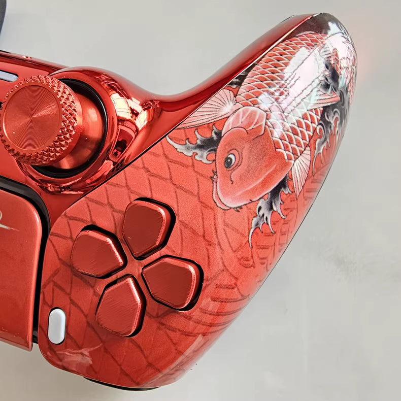 Sony PS5 original controller upgraded with Hall effect TMR joystick: Lucky Fish
