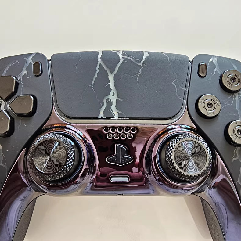 Sony PS5 original controller upgraded with Hall effect TMR joystick: Lightning Storm