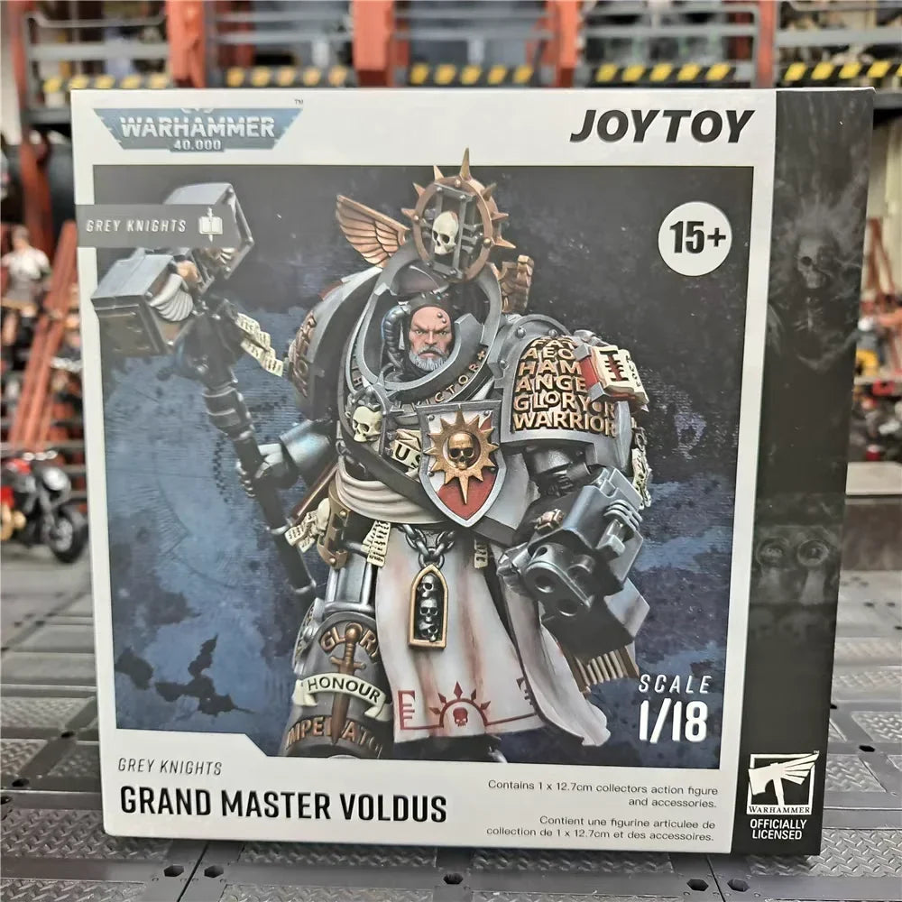 【MT】JOYTOY Warhammer 40K Gray Knight Master Voldas Anime Series Military Model Toys 1/18 Action Figures