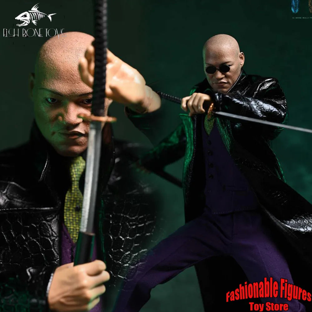 FISH BONETOYS 1/6 FB-Z014 Men Soldier Morpheus Yahya Abdul-Mateen II Dolls Full Set 12Inch Action Figure Body Best Collection