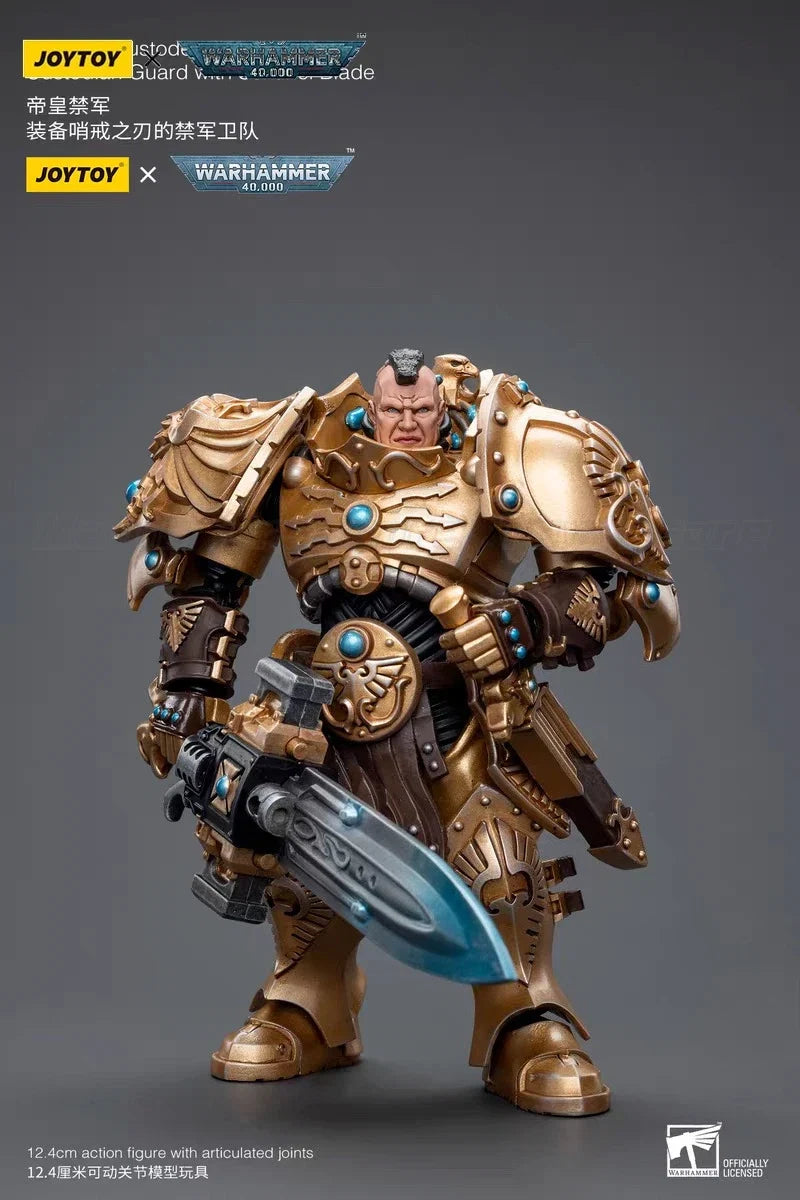 【In stock】JOYTOY 1/18 Action Figure Warhammer 40K  Adeptus Custodes Custodian Guard with Sentinel Blade Toy