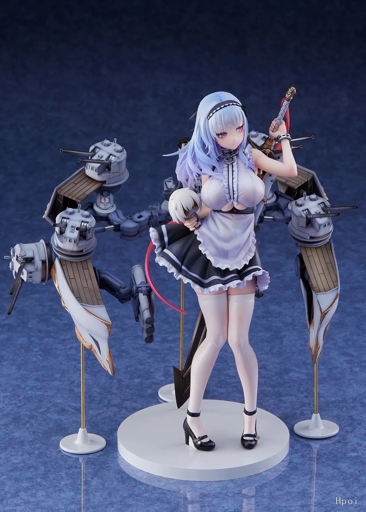 23CM Anime Gam Azur Lane Dido Figure 1/7 Heavy Armor Ver Maid Dress Up Stand Model Toy Doll Action Figure PVC