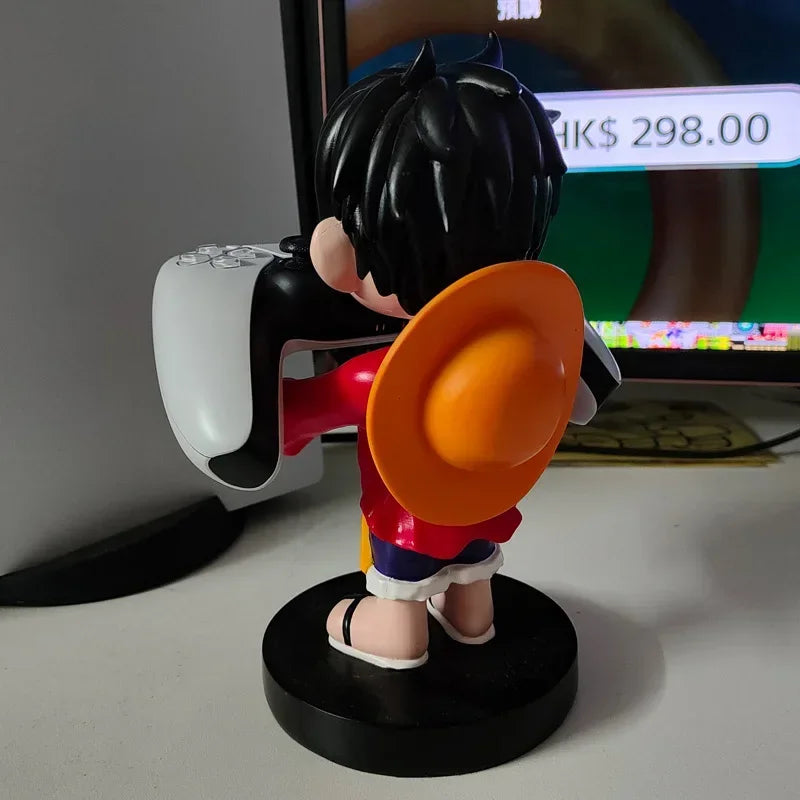 One Piece Luffy Gamepad Holder for Switch PS4 PS5 Xbox Series Game Controller Holder Action Figure Model Doll Toys Gifts