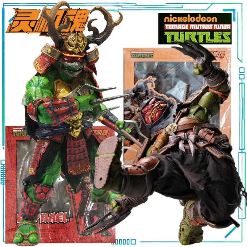 Memory Toys Gunman LING JIHUN Teenage Mutant Ninja Turtles ，WF Venue Limited Michelangelo and Raphael Movable Model Collection