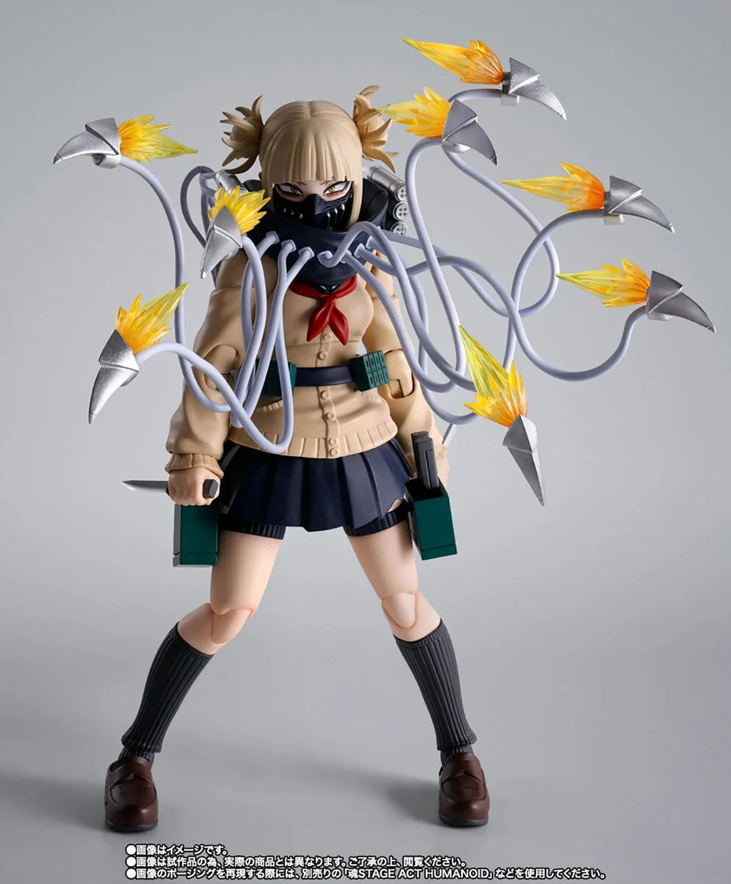 Original Genuine BANDAI Action/Dolls S.H.Figuarts Boku No Hero Academia Toga Himiko H=130mm Anime Action Model Figure Toy Gift