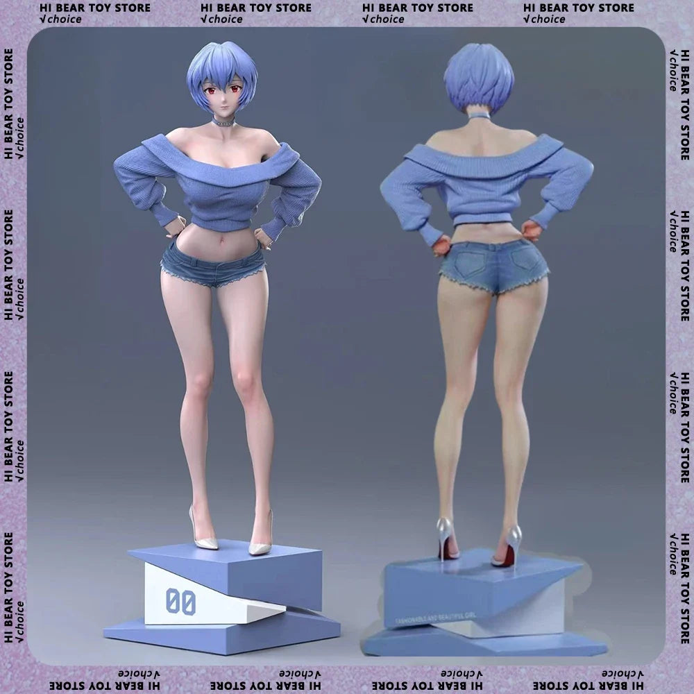 Ayanami Rei Figure Sexy Girls Figure Figurine Anime Periphery Model Statue Doll Collection Desk Decoration Toys Christmas Gifts
